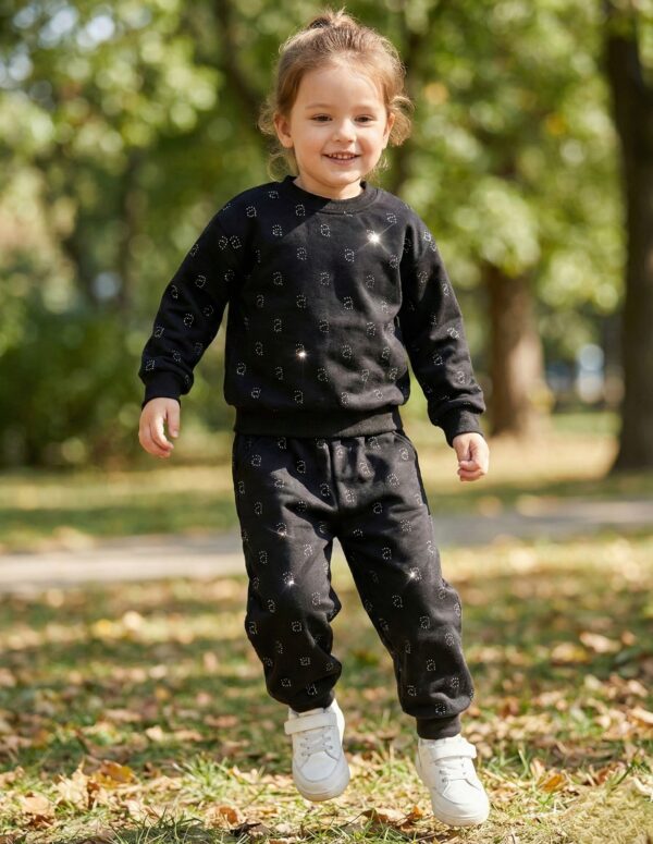 Rhinestone Embellished Sweatshirts & Joggers