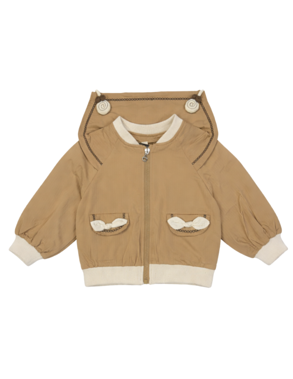 Girls Bomber-Front Zip-Up Jacket